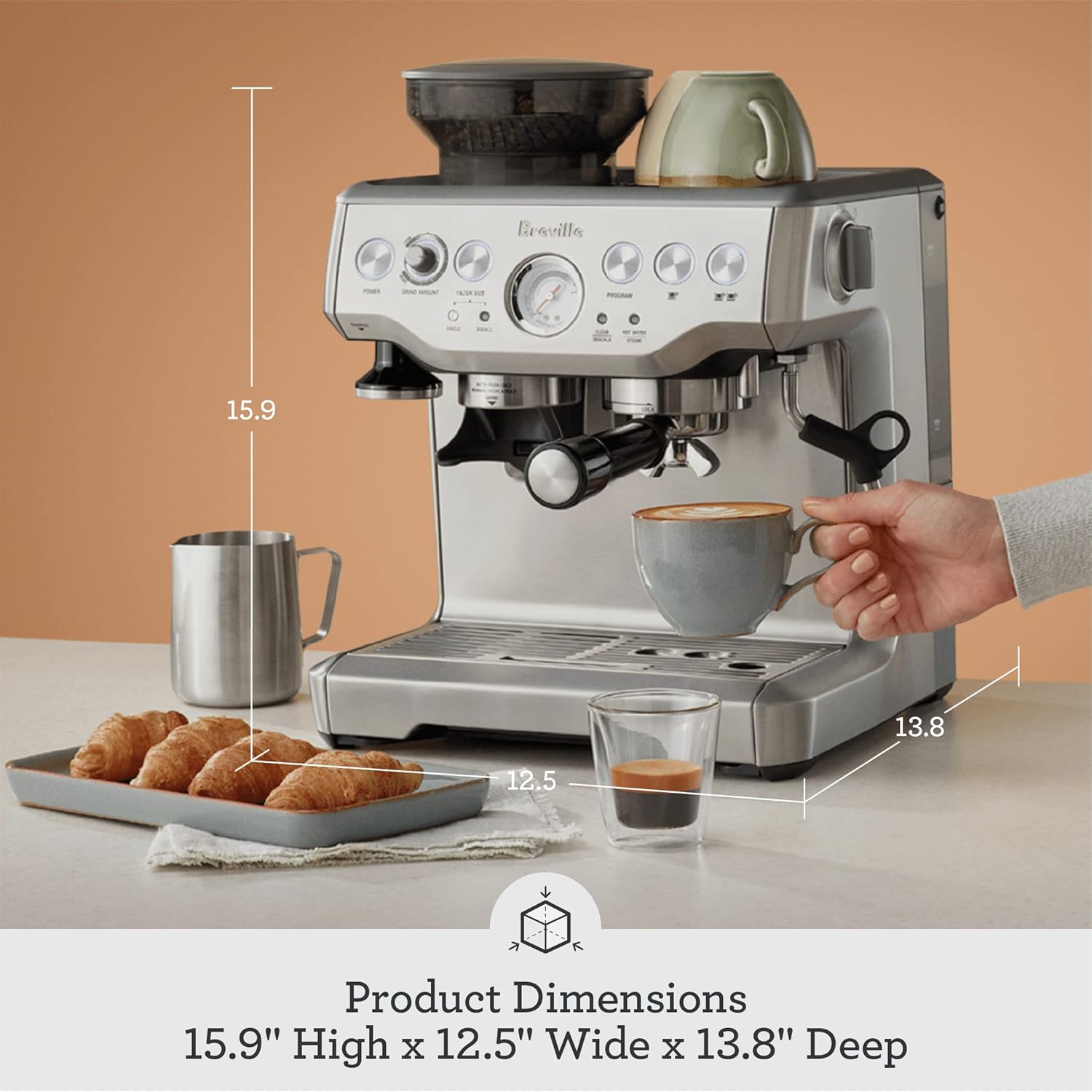 breville bes870xl the barista express espresso machine breville bes870xl the barista express espresso machine